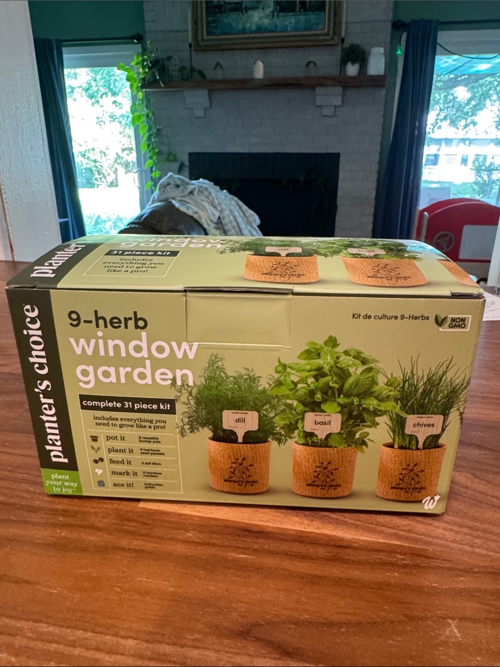 9-Herb Window Garden Kit - Green
